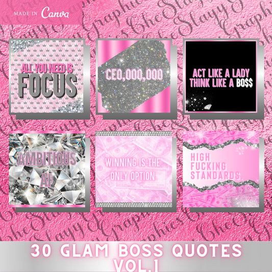 Pink Glam Boss Quotes